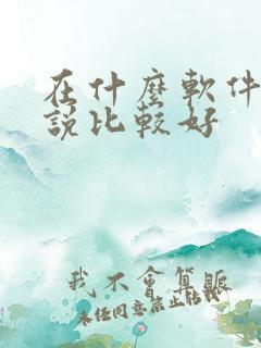 在什么软件写小说比较好