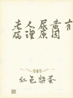 老人尿黄有哪些病理原因