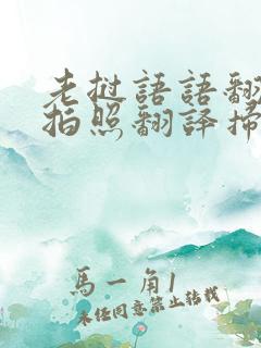老挝语语翻译器拍照翻译扫一扫
