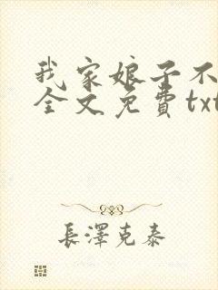 我家娘子不对劲全文免费txt
