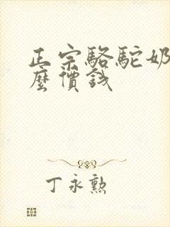 正宗骆驼奶粉什么价钱