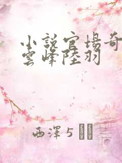 小说官场奇才刘云峰陆羽