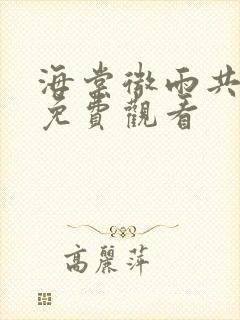海棠微雨共归途免费观看