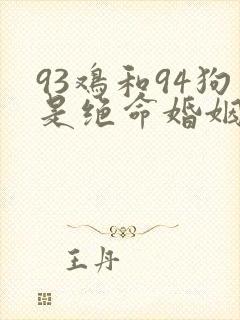 93鸡和94狗是绝命婚姻吗