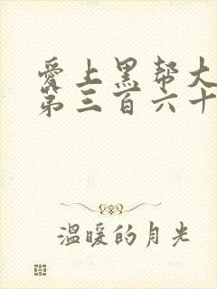 爱上黑帮大佬的第三百六十五天第二季