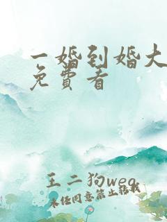一婚到婚大结局免费看