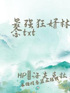 最强狂婿林伟刘念txt