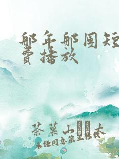 那年那团短剧免费播放