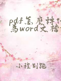 pdf怎么转化为word文档格式