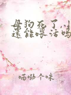 母狗死了,小狗还能喂活吗