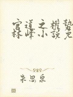 官道之权势滔天林峰小说免费