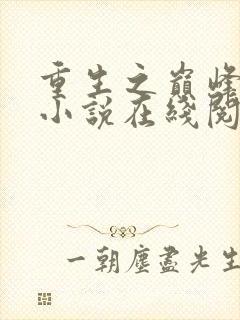 重生之巅峰人生小说在线阅读
