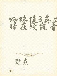 蜘蛛侠3英雄无归在线观看高清