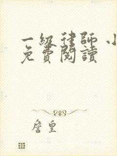 一级律师 小说免费阅读