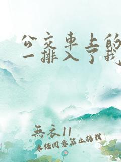 公交车上的最后一排入了我小说