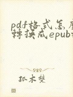 pdf格式怎么转换成epub格式