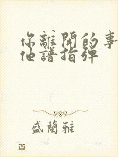 你离开的事实吉他谱指弹