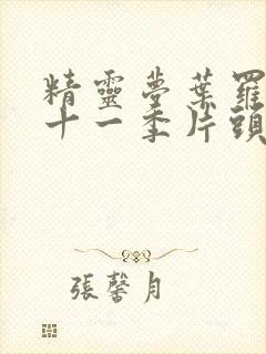 精灵梦叶罗丽第十一季片头曲