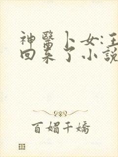 神医卜女:王妃回来了小说免费阅读
