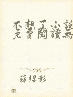 不想了小说全文免费阅读无弹窗