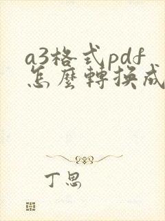 a3格式pdf怎么转换成a4