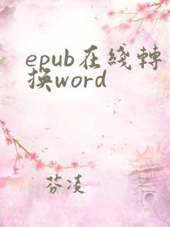 epub在线转换word