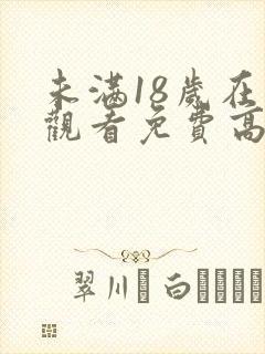 未满18岁在线观看免费高清完整版