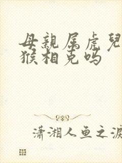 母亲属虎儿子属猴相克吗