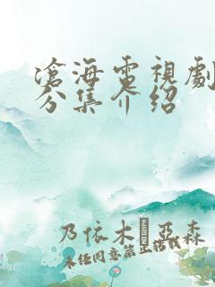 沧海电视剧剧情分集介绍
