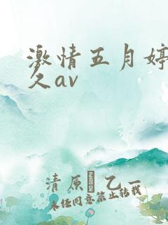 激情五月婷婷久久av