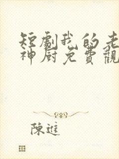 短剧我的老婆是神厨免费观看全集