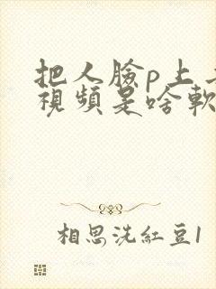 把人脸p上去的视频是啥软件