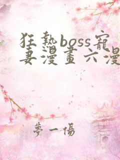 狂热boss宠妻漫画六漫画