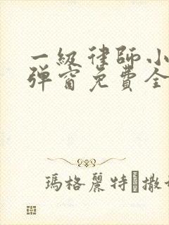一级律师小说无弹窗免费全文