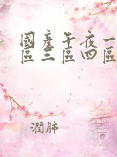 国产午夜一区二区三区四区