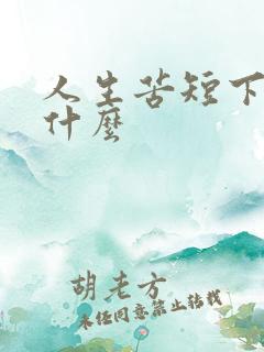 人生苦短下句是什么