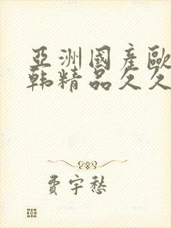 亚洲国产欧美日韩精品久久