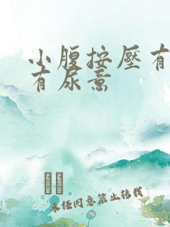 小腹按压有痛感有尿意