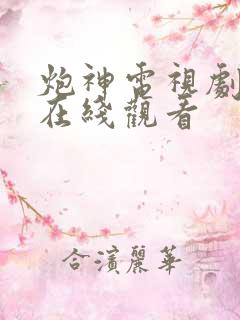 炮神电视剧全集在线观看