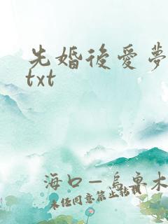 先婚后爱梦筱二txt