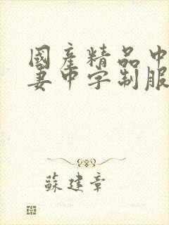 国产精品中字人妻中字制服