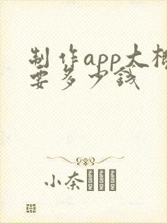 制作app大概要多少钱