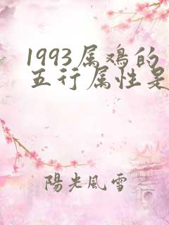 1993属鸡的五行属性是什么