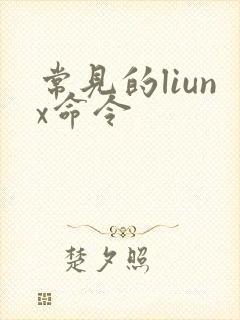 常见的liunx命令