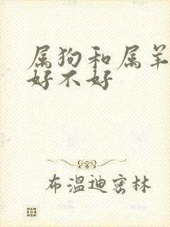 属狗和属羊婚配好不好