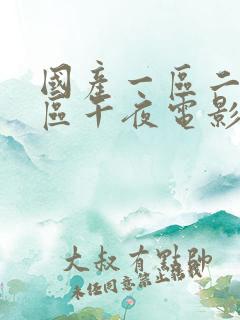 国产一区二区三区午夜电影