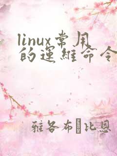 linux常用的运维命令