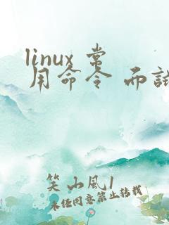 linux 常用命令 面试