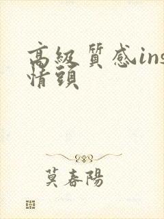 高级质感ins情头