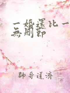 一婚还比一婚高无删节